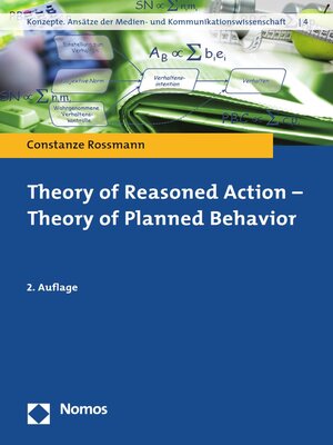 cover image of Theory of Reasoned Action--Theory of Planned Behavior